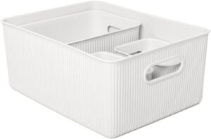 Set 4 Cajas Organizadoras Blanco