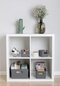 Set 4 Cajas Organizadoras Gris