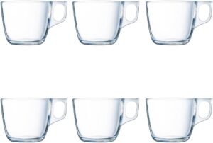 Set 6 Tazas Vidrio 22cl
