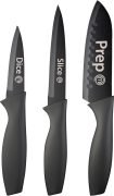 Juego 3 Cuchillos Negro