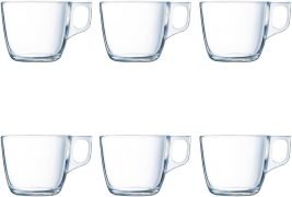 Set 6 Tazas Vidrio 22cl